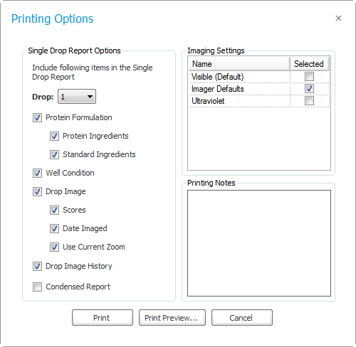 Printing Options
